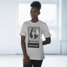 Load image into Gallery viewer, Scannable Spotify Karen Mansfield Playlist Code Unisex Deluxe T-shirt
