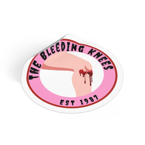 Bleeding Knees Round Vinyl Stickers