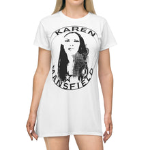Load image into Gallery viewer, All Over Print T-Shirt Dress - KM Logo
