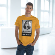 Load image into Gallery viewer, Scannable Spotify Karen Mansfield Playlist Code Unisex Deluxe T-shirt
