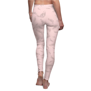 Pink Bunny Bunny Women's Cut & Sew Casual Leggings/ PJ Pants
