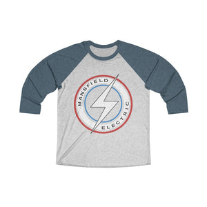 Mansfield Electric Unisex Tri-Blend 3/4 Raglan Tee