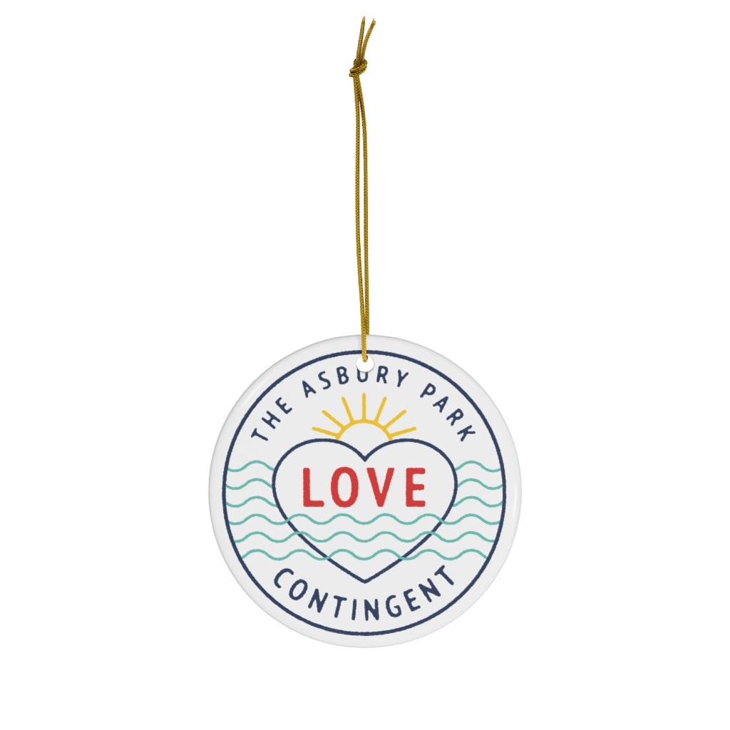 Asbury Park Love Contingent Ceramic Ornaments